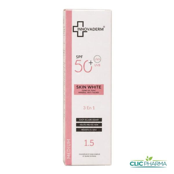 INNOVADERM SKIN WHITE FOND DE TEINT SPF50+ MEDIUM 1.5 50ML