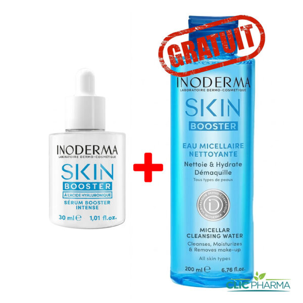 INODERMA PACK SKIN BOOSTER (SERUM BOOSTER 30ML+EAU MICELLAIRE 3EN1 200ML GRATUITE)