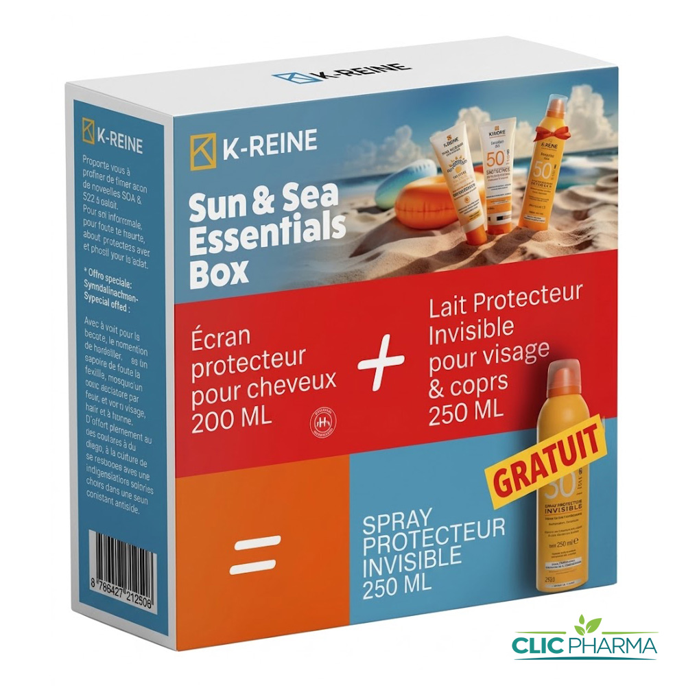 K-REINE BOX ESSENTIALS (ECRAN CHEV 200ML+EMULSION TEINTEE +SPRAY INV GRAT)