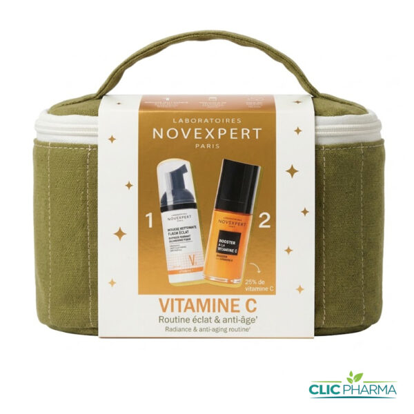 NOVEXPERT TROUSSE (SERUM BOOSTER VITAMINE C 30ML + MOUSSE NETOYANTE 40ML OFFERTE)