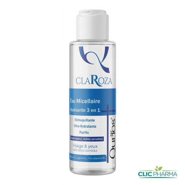 QURIOS CLAROZA EAU MICELLAIRE APAISANTE 3EN1 100ML