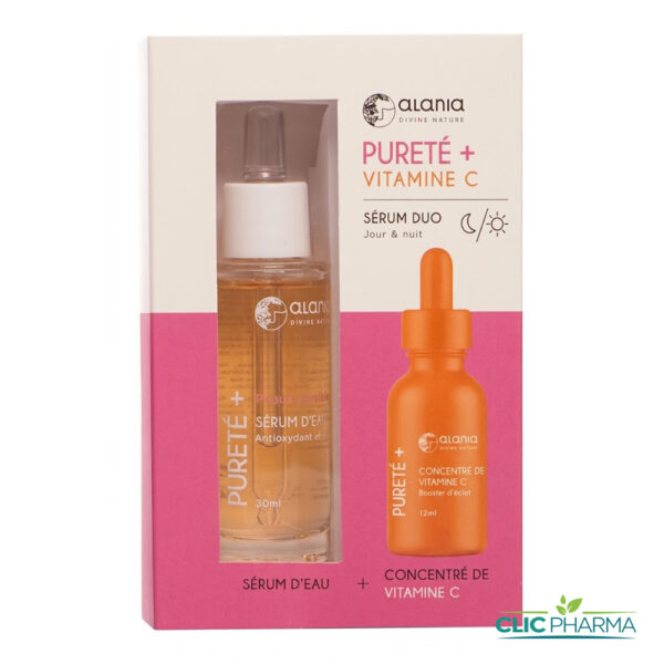 ALANIA PURETE+ VITAMINE C SERUM DUO VISAGE 30ML + 12ML CONCENTRE VITAMINE C
