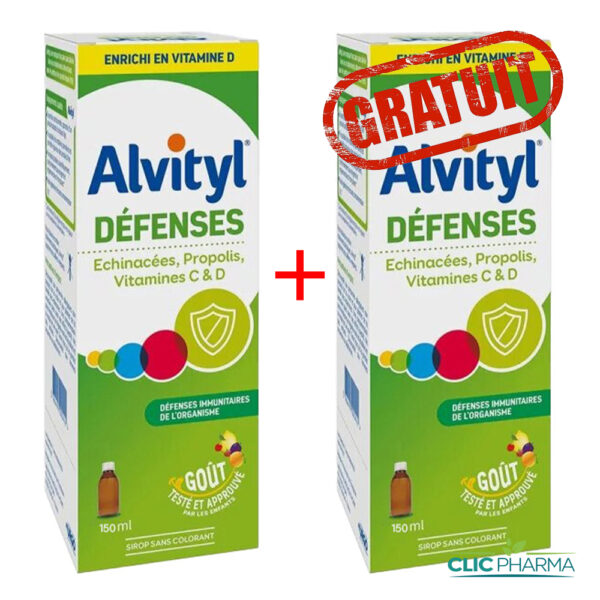 ALVITYL DEFENSES SIROP 150ML (PACK 1+1 GRATUIT)