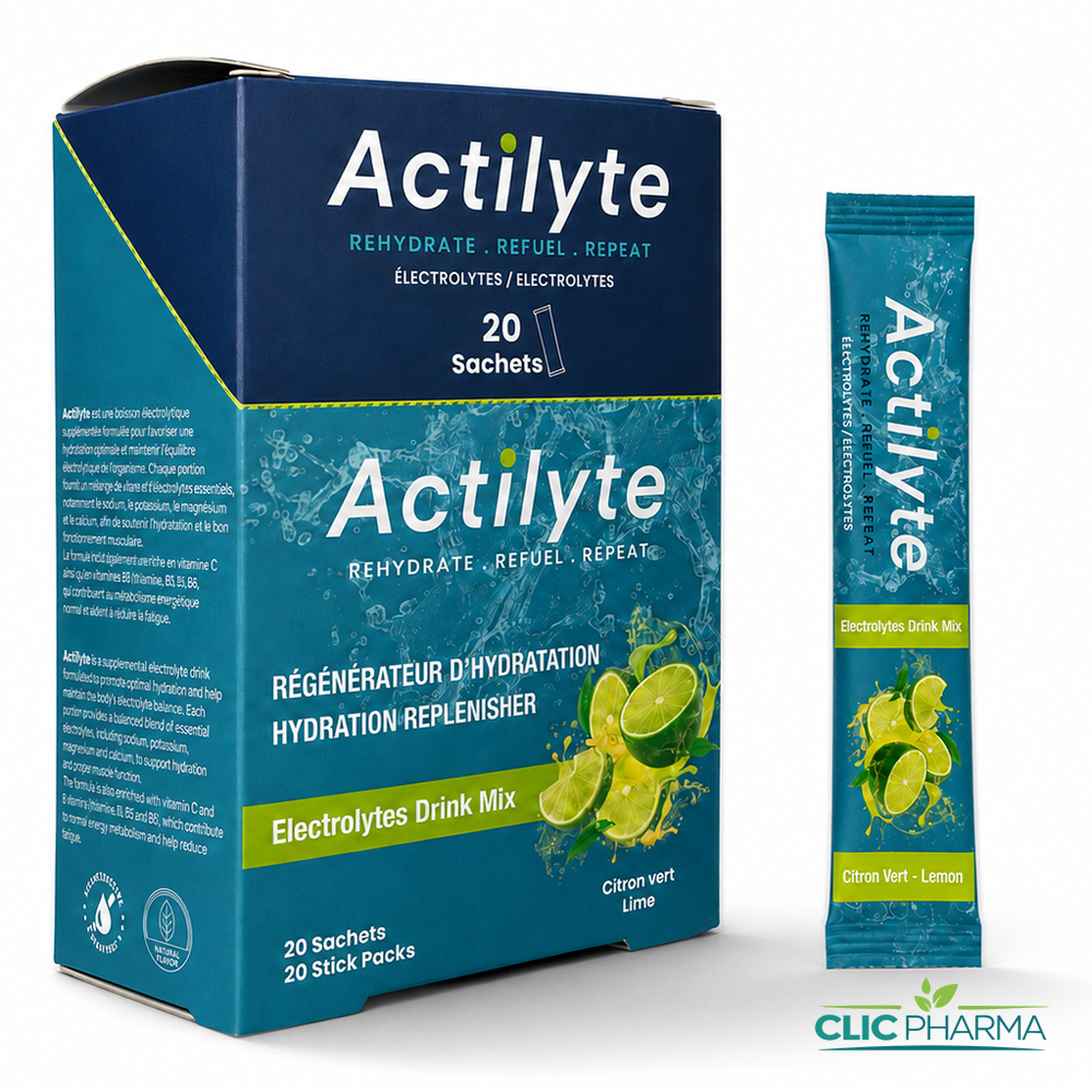 AYFEED ACTILYTE CITRON VERT B 20 SACHETS