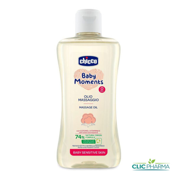 CHICCO BABY MOMENTS HUILE DE MASSAGE BEBE 0M+ 200ML
