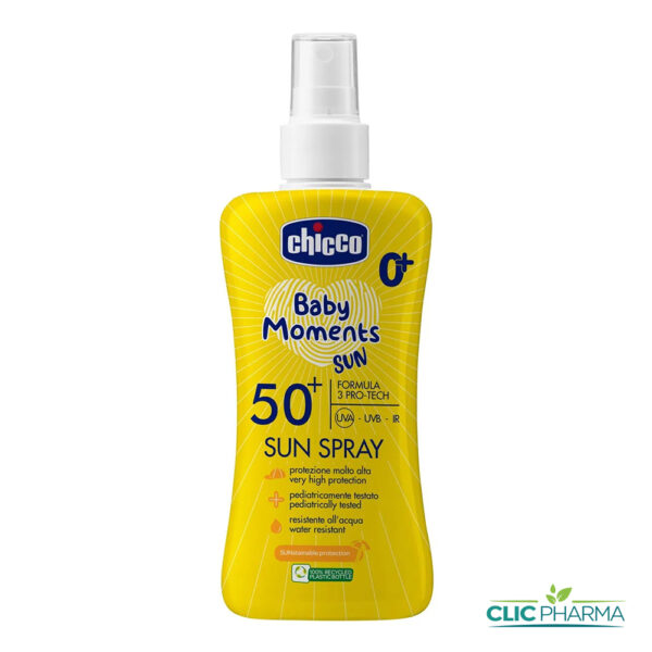 CHICCO BABY MOMENTS SPRAY SOLAIRE SPF50+ 150ML