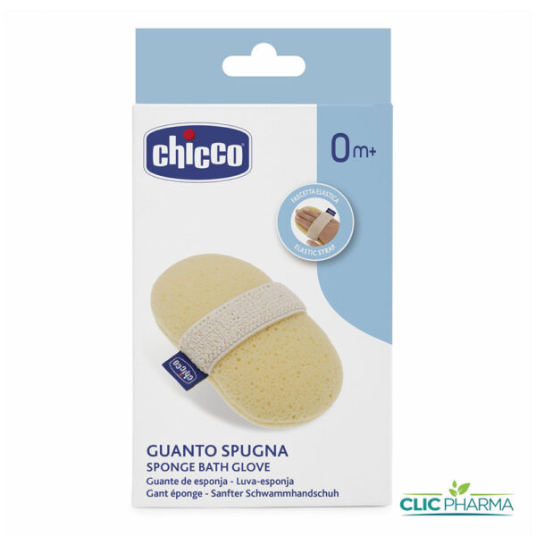 CHICCO GANT DE BAIN EN EPONGE MOMENT 0M+