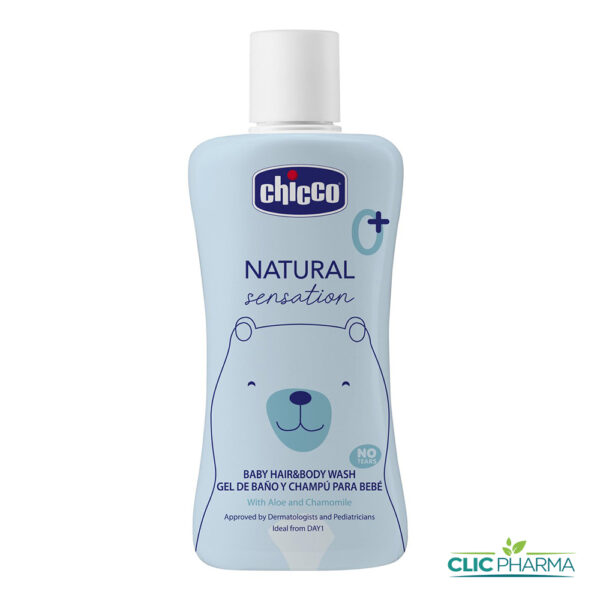CHICCO NATURAL SENSATION GEL DOUCHE CHEVEUX ET CORPS 0M+ 200ML