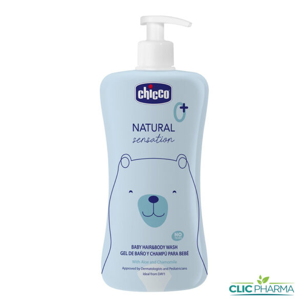 CHICCO NATURAL SENSATION GEL DOUCHE CHEVEUX ET CORPS 0M+500ML