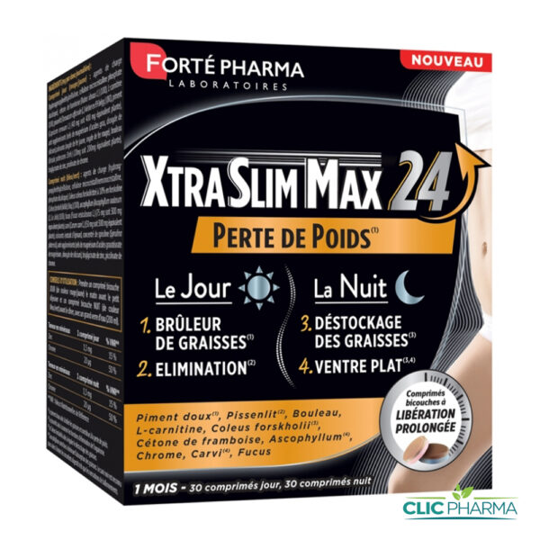 FORTE PHARMA XTRA SLIM MAX 24 JOUR ET NUIT (60 COMPRIMES)