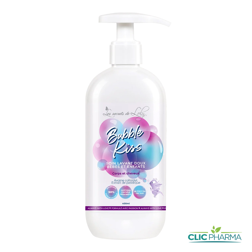 LES SECRET DE LOLY BUBBLE KISS SOIN LAVANT DOUX BEBE ET ENFANT 400ML