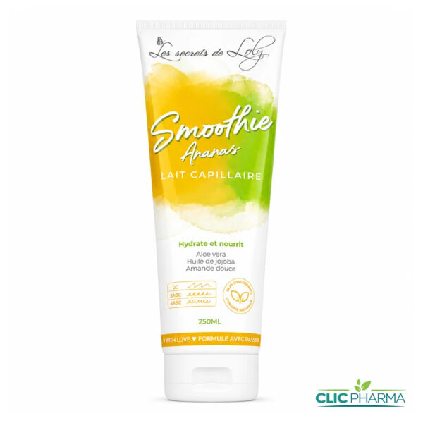 LES SECRETS DE LOLY SMOOTHIE ANANAS LAIT SANS RINCAGE NOURRISSANT 250ML
