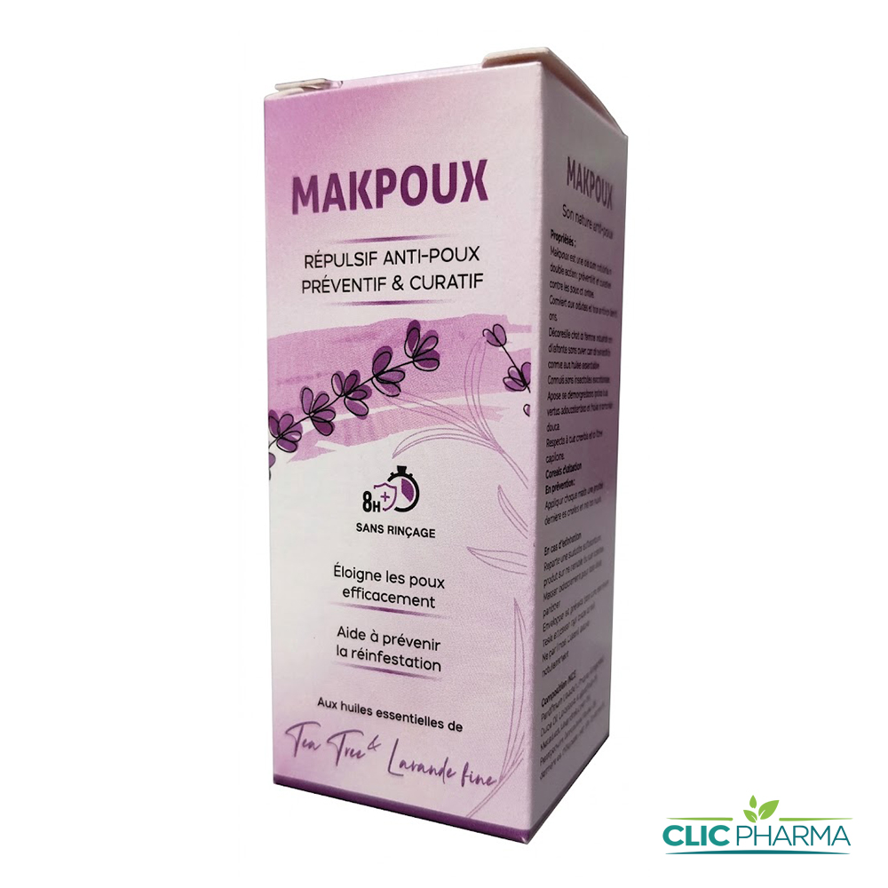 MAKPOUX REPULSIF ANTI-POUX PREVENTIF CURAFTIF 10ML