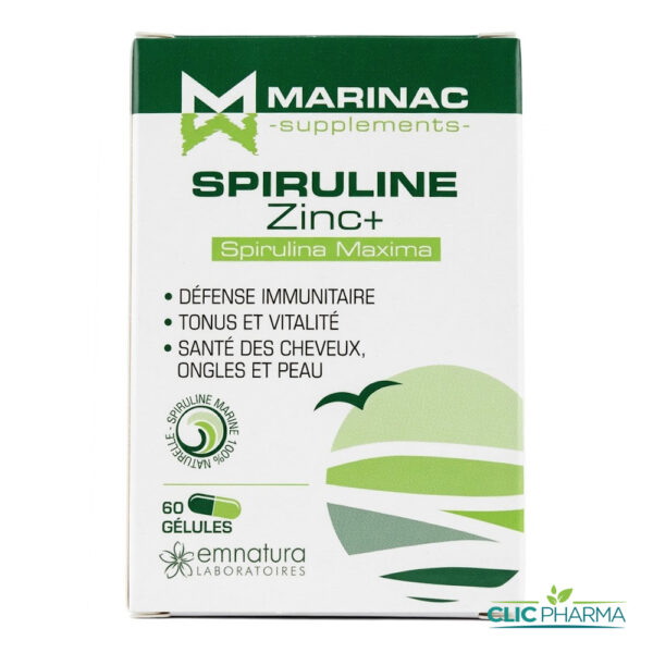 MARINAC SPIRULINE ZINC+ (60 GELULES)