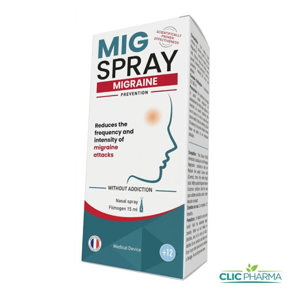 MIGSPRAY MIGRAINE PREVENTION SPRAY NASAL 15ML