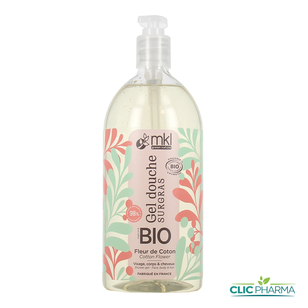 MKL GEL DOUCHE BIO FLEUR DE COTON 1L