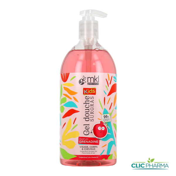 MKL GEL DOUCHE BIO KIDS GRENADINE 1L