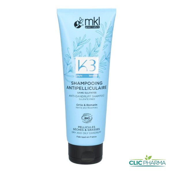 MKL K3 SHAMPOING ANTIPELLICULAIRE BIO 250ML
