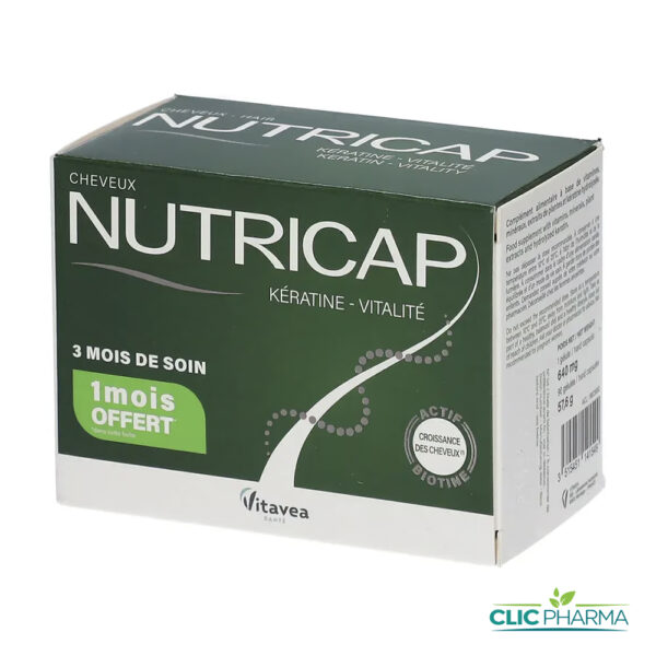 NUTRICAP KERATINE VITALITE (90 GELULES)