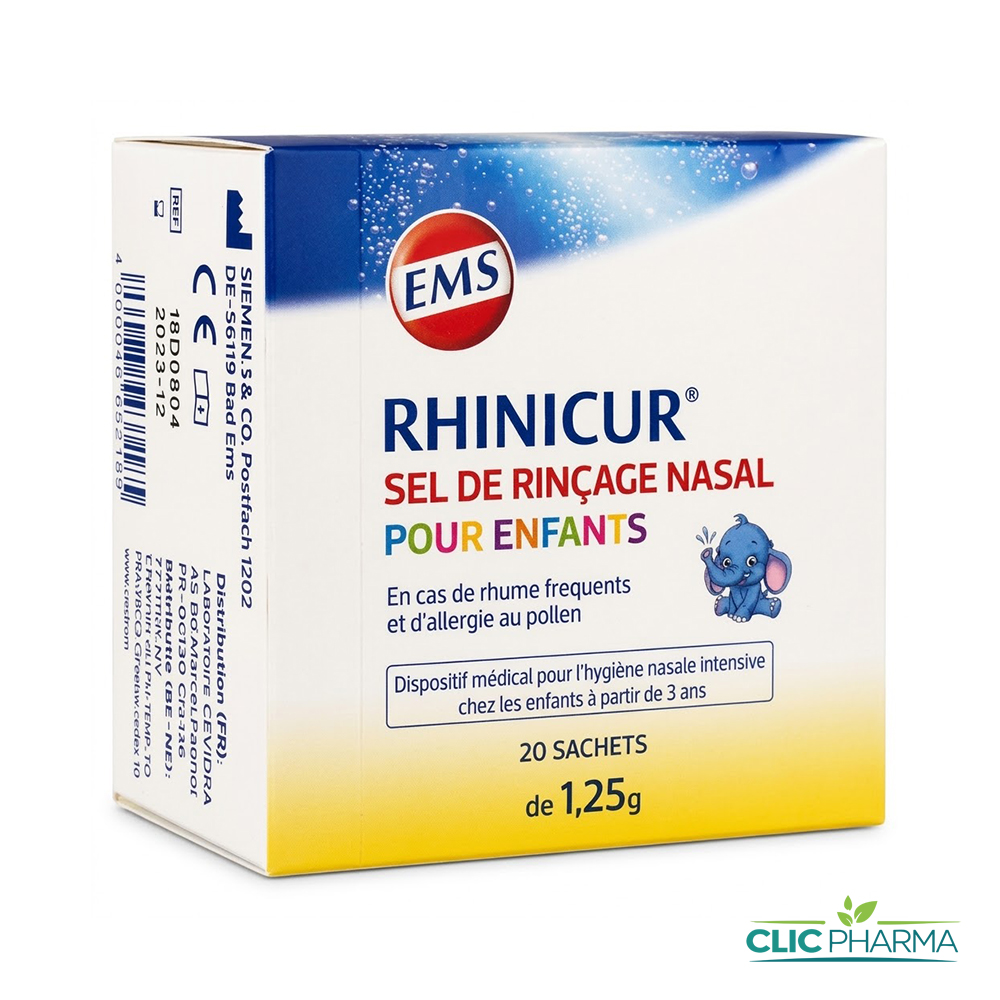 RHINICUR SEL DE RINCAGE NASAL ENFANT