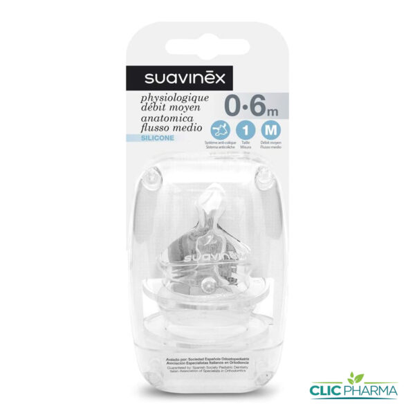 SUAVINEX 2 TETINE PHYSIOLOGIQUES (M) +0MOIS