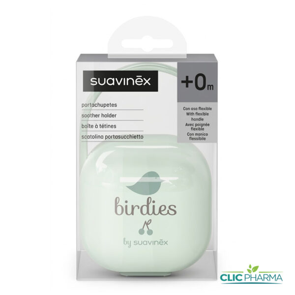 SUAVINEX BIRDIES PORTE SUCETTE 0MOIS+ VERT