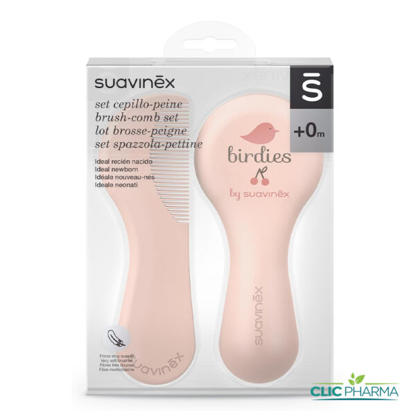 SUAVINEX BROSSE PEIGNE ROSE +0MOIS