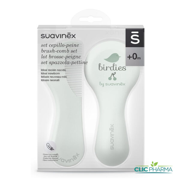 SUAVINEX BROSSE PEIGNE VERT +0MOIS