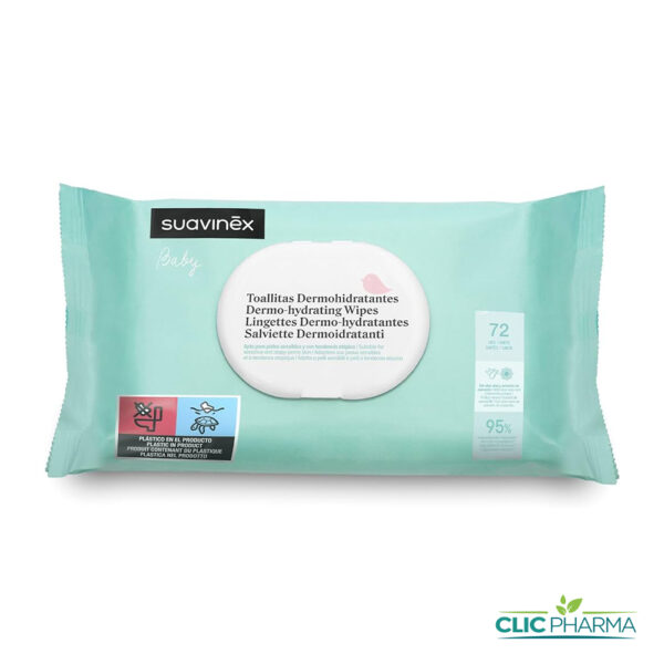SUAVINEX LINGETTES DERMO-HYDRATANTES (BOITE DE 60)