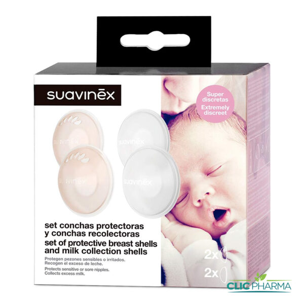 SUAVINEX SET 2 COQUILELLES ALLAITEMENT