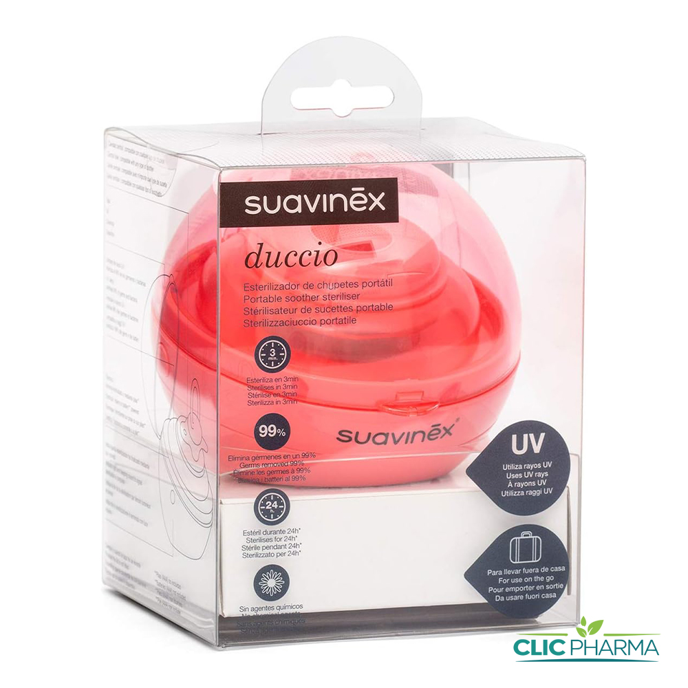 SUAVINEX STERILISATEUR DE SUCETTE ROSE