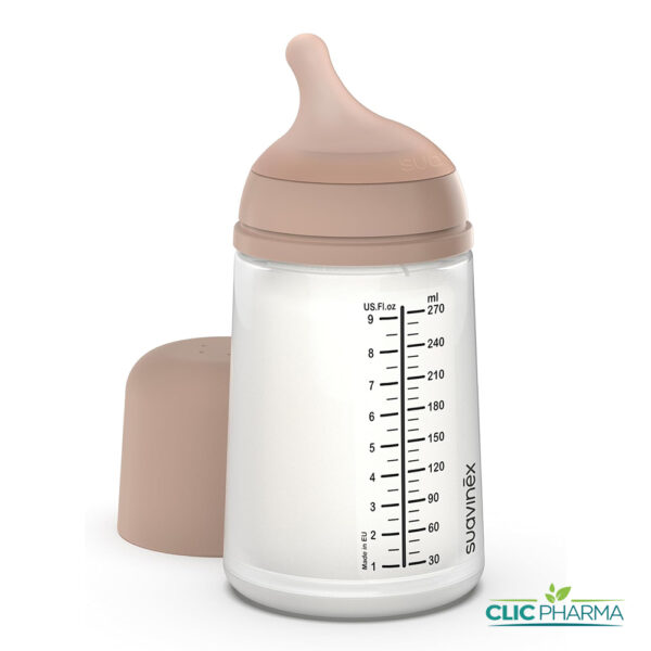 SUAVINEX ZERO ZERO BIBIBERON ANTI COLIQUE (M) +3MOIS 270ML TONE MEDIUM
