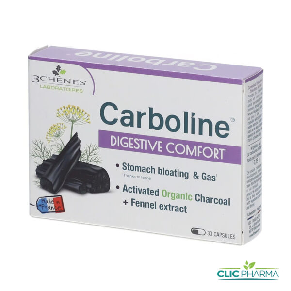3 CHENES CARBOLINE CONFORT DIGESTIF (30 GELULES)
