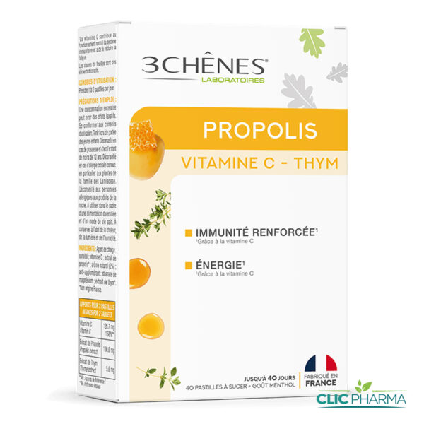 3 CHENES PROPOLIS (40 PASTILLES)