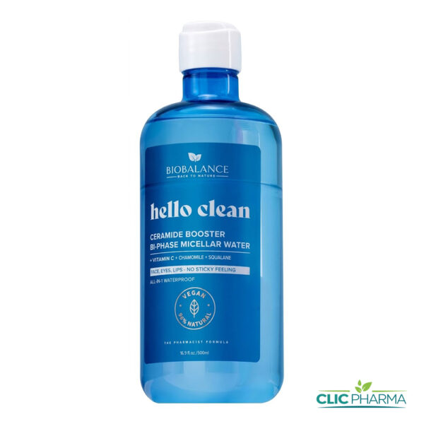 BIOBALANCE HELLO CLEAN EAU MICELLAIRE BI-PHASE 500ML