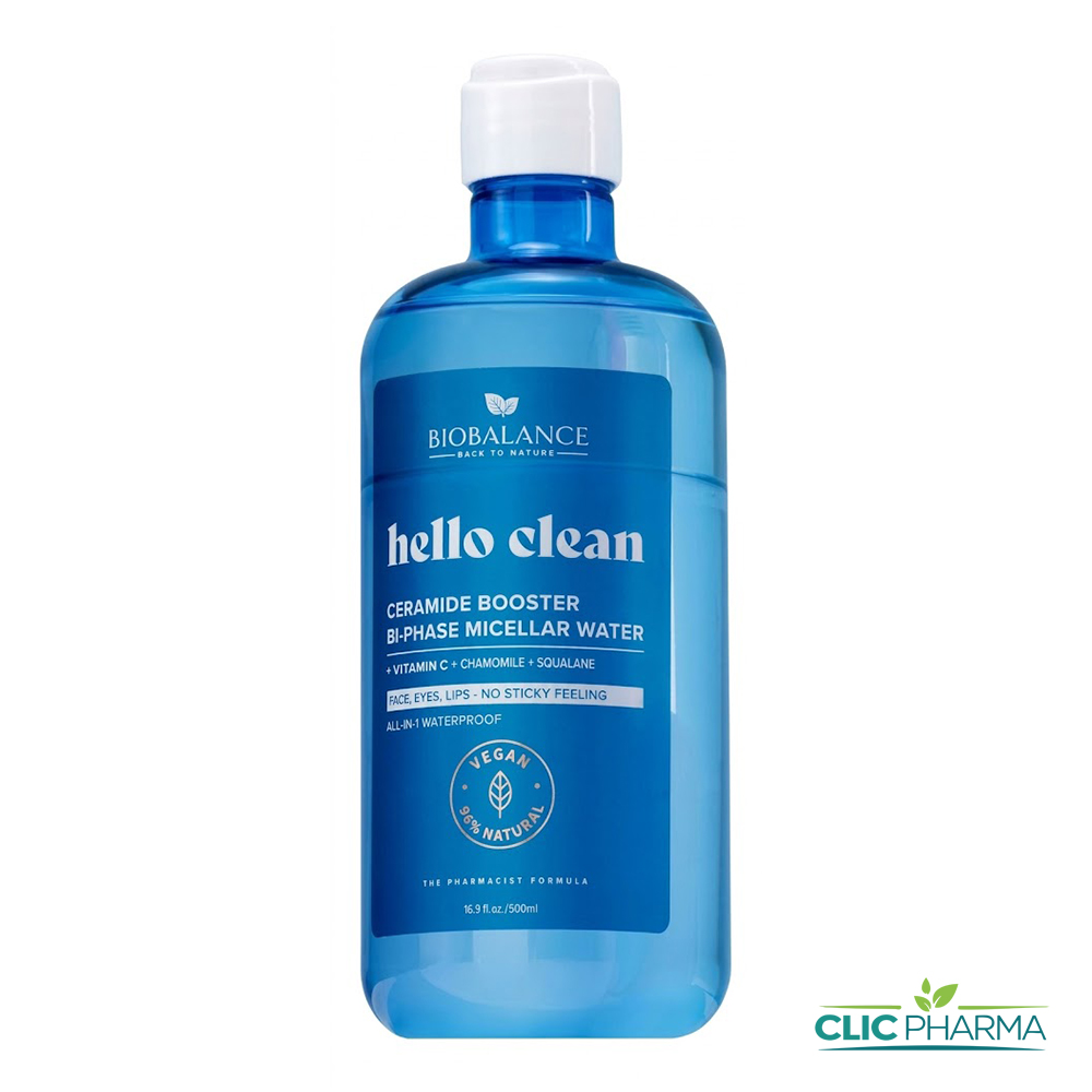 BIOBALANCE HELLO CLEAN EAU MICELL BI-PHASE 500ML