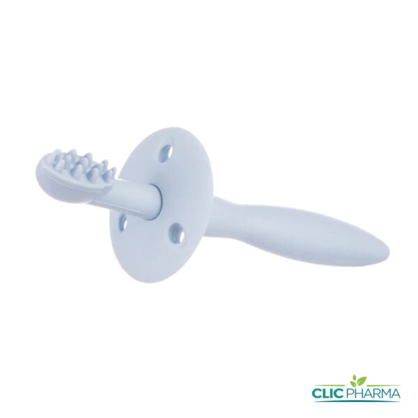 CANPOL BABIES BROSSE A DENTS ET A GENCIVES EN SILICONE BLEU (REF: 51/500)