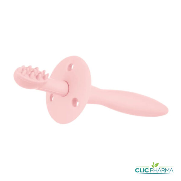 CANPOL BABIES BROSSE A DENTS ET A GENCIVES EN SILICONE ROSE (REF: 51/500)