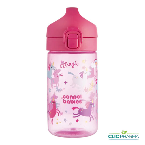 CANPOL BABIES GOURDE ENFANTS ROSE 400ML (REF: 56/624)