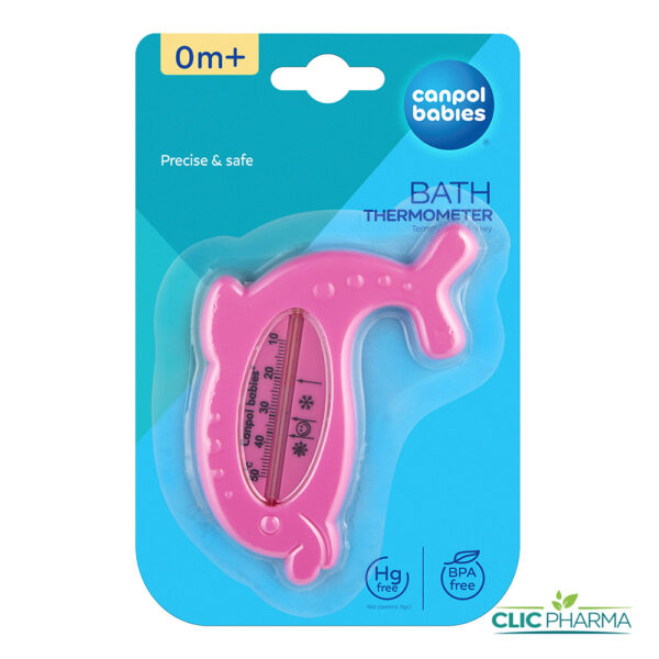 CANPOL BABIES THERMOMETRE DE BAIN POISSON ROSE (REF: 2/782)