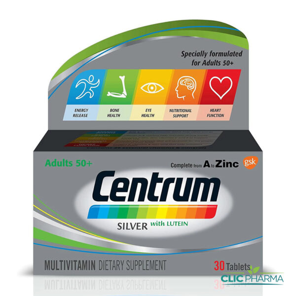 CENTRUM SILVER MULTIVITAMINE 50ANS+ (30 GELULES)