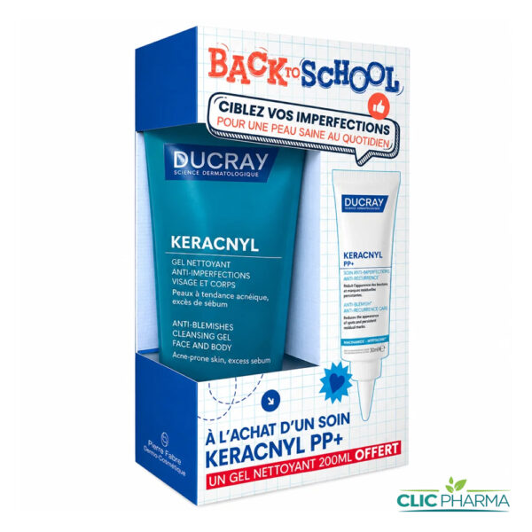 DUCRAY KERACNYL PP+ 30ML + KERACNYL GEL NETTOYANT 200ML OFFERT
