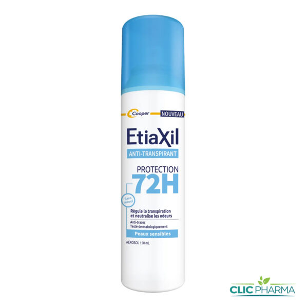 ETIAXIL DEODORANT ANTI-TRANSPIRANT 72H AEROSOL 150ML