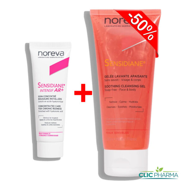 NOREVA SENSIDIANE INTENSIF AR 30ML + GELE LAVANTE 200ML (-50%)