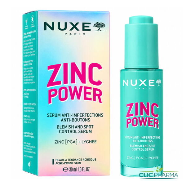 NUXE ZINC POWER SERUM ANTI-IMPERFECTIONS ANTI-BOUTONS 30ML