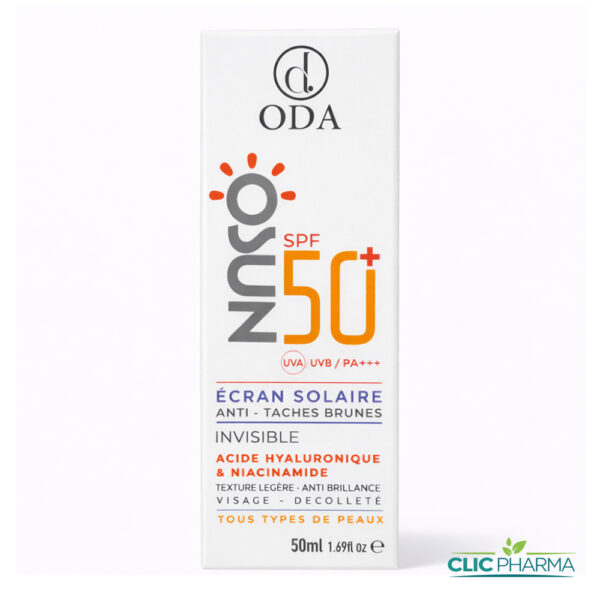 ODA OSUN ECRAN SOLAIRE INVISIBLE ANTI TACHES SPF50+ 50ML