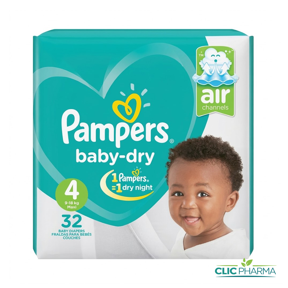 PAMPERS BABY-DRY S4 9-18KG B 32