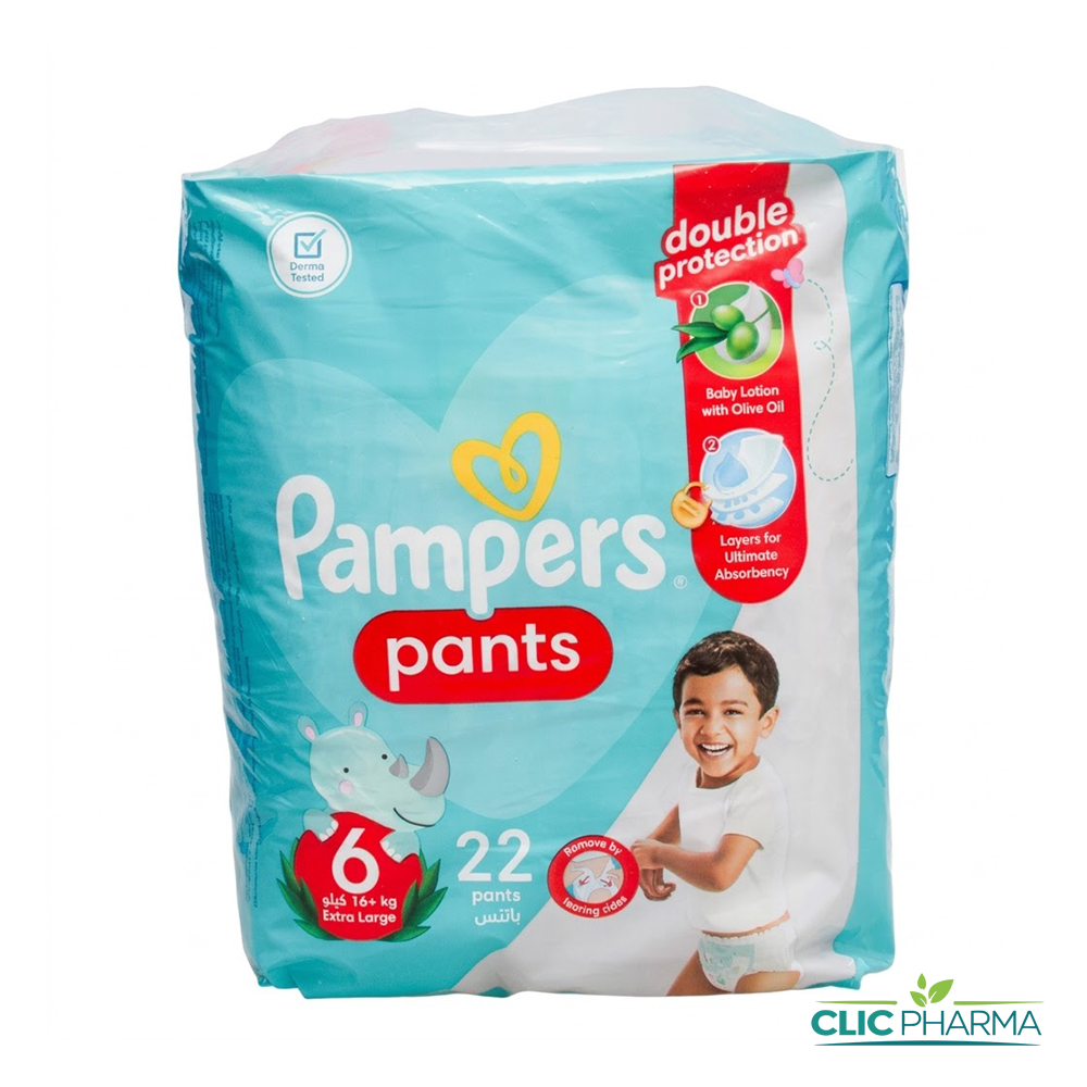 PAMPERS PANTS BABY S6 16+KG B 22