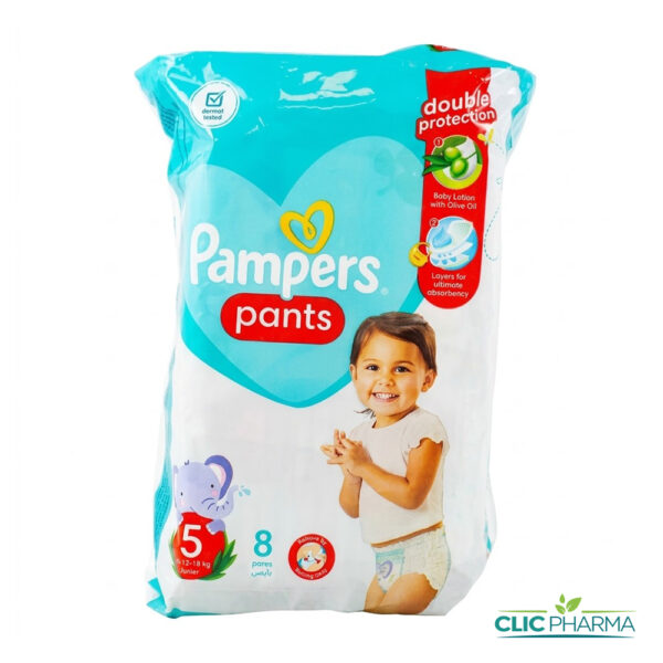 PAMPERS PANTS TAILLE 5 12-18KG (8 PIECES)